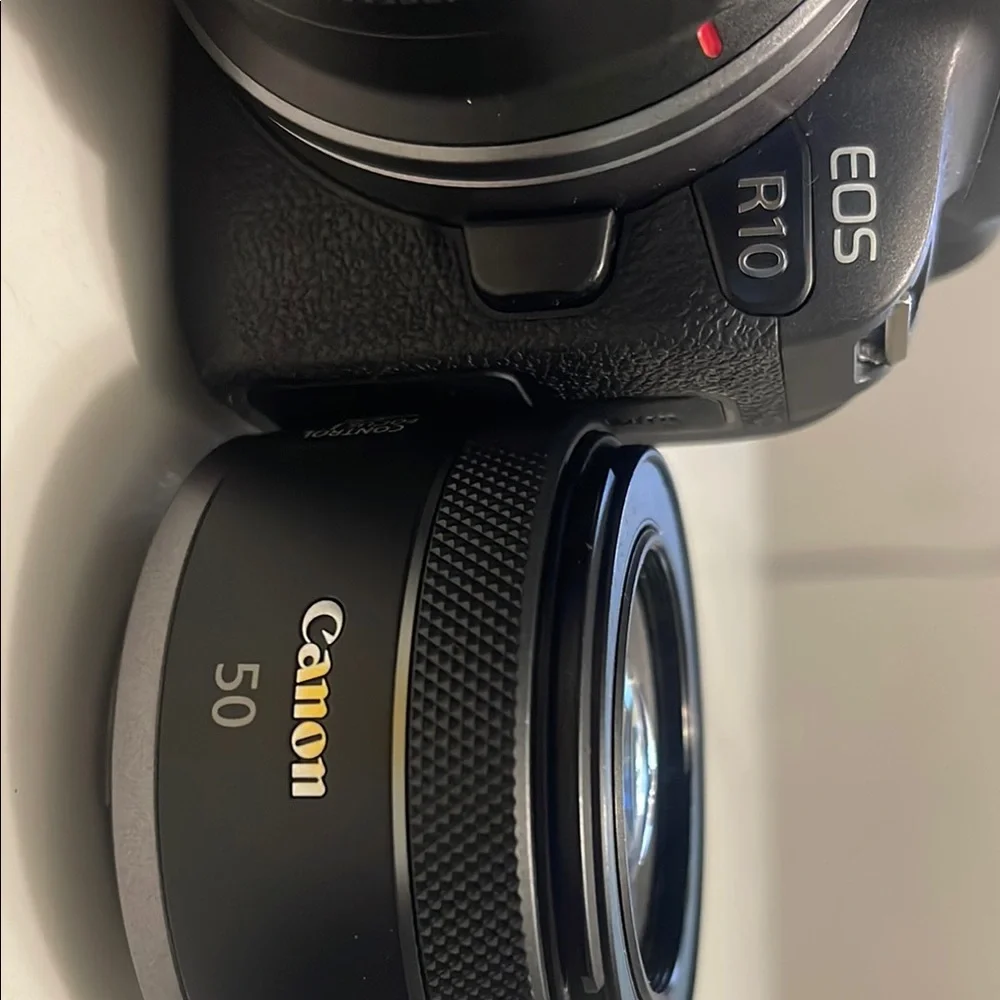 Canon Black Digital Camera with RF Lens